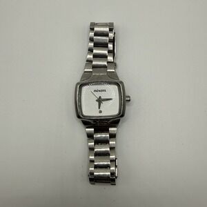 Nixon Small Player VIP Pass Stainless Steel Square Women Watch Silver Dial